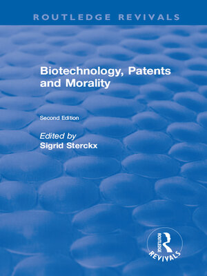 cover image of Biotechnology, Patents and Morality